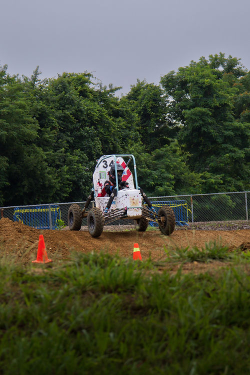 GW Baja SAE car on course