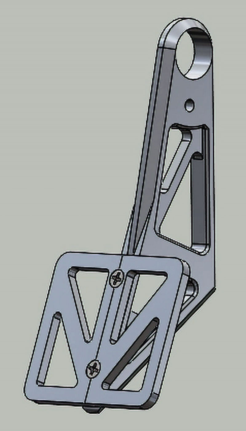 CAD model of the Baja brake pedal