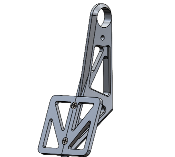 CAD render of the Baja brake pedal