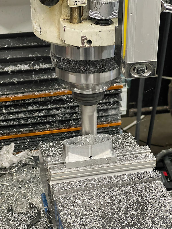 Milling a shaft bracket on the manual mill
